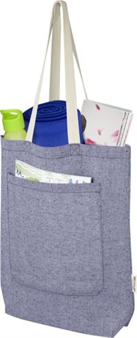 SHOPPER IN COTONE RICICLATO CON TASCA